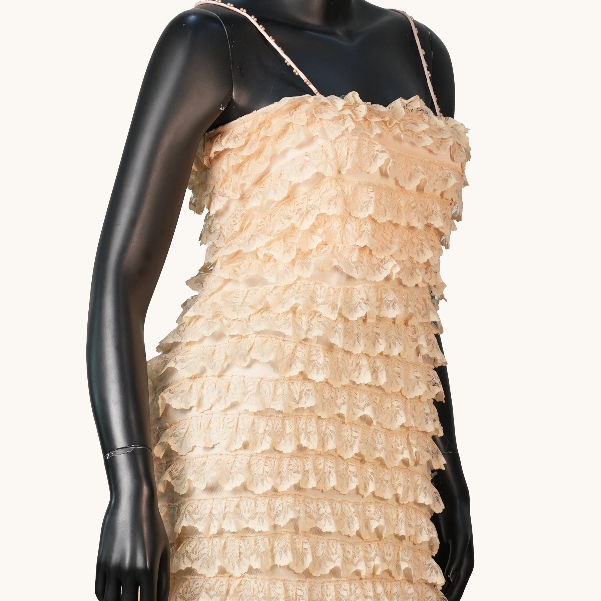 Vintage Lace Cami Dress - KR-18839#1