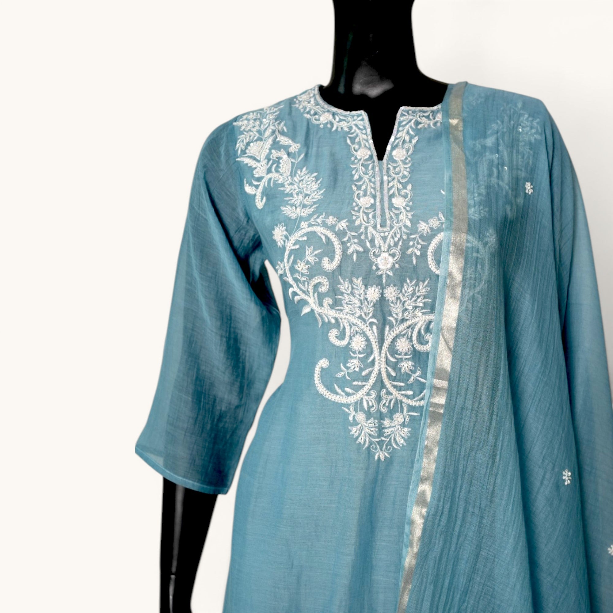 Ice Blue Handcrafted Set - ST-18726#1