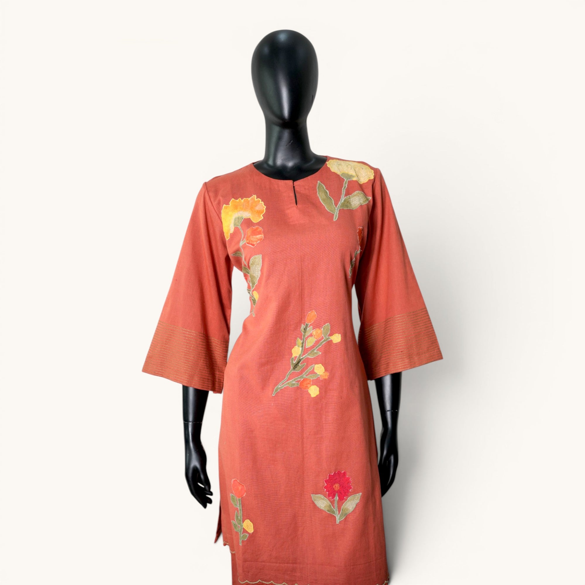 Terracotta Floral Co-ord Set - UNST-18740#1