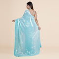 Sea Green Sequence  Drape Saree