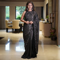Gunmetal Grey Cocktail Saree - SR-18630#1