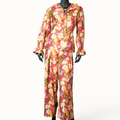 Multi-Floral Scallop Co-ord Set - ST-18975#1