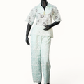 Mint Floral Schiffli Co-ord Set - ST-18818#1