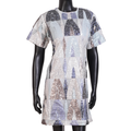 Geometric Sequin Patchwork Shift Dress- KR-19258#1