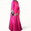 Rani Pink Embroidered Kurta Skirt Set - ST-18751#1