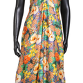Botanical Satin Dress - KR-19259#1
