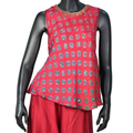 Festive Red Asymmetric Fusion Set - ST-18542#1