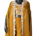 Mustard Cape Sharara Set - ST-18525#1