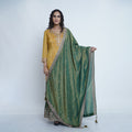 Tissue Mustard & Green Stitched Suit