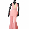 Salmon Pink Embroidered Co-ord Set- ST-18946#1