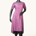 Mauve Lace High-Low Dress - KR-18793#1
