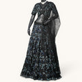 Midnight Blue Sequin Lehenga - GH-19057#1