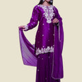 Purple Silk Suit