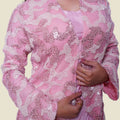 Pink Satin Silk Indo-Western