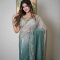 Glam Metallic Ombre Saree - SR-18627#1