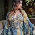 Abstract Printed Lehenga Set - GH-18560#1