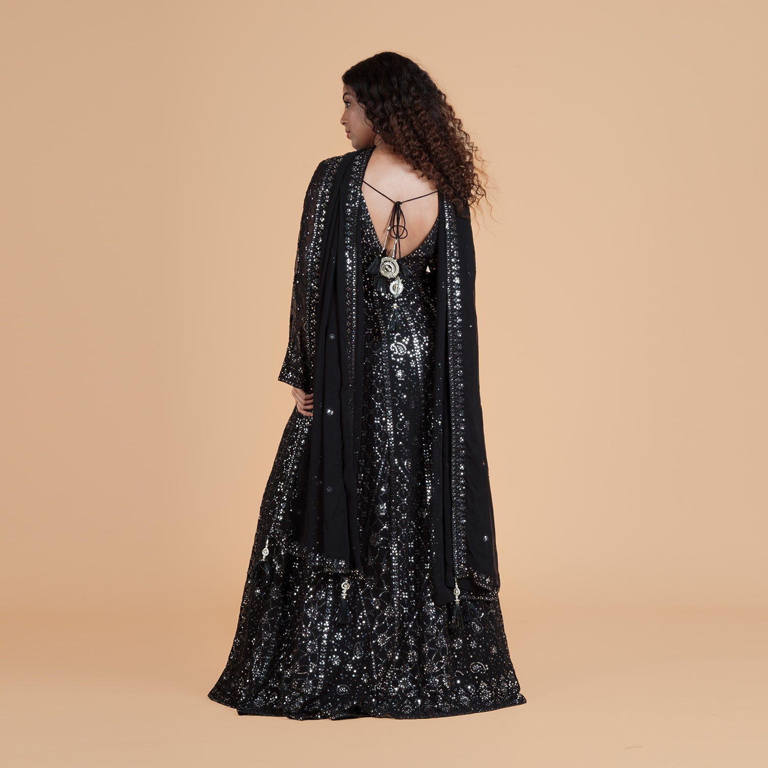 Midnight Gown with Dupatta