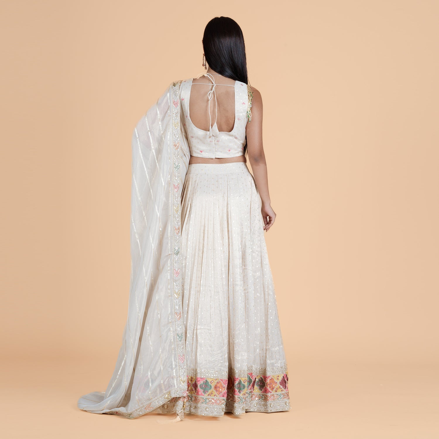 Floral Thread Work Choli Lehenga