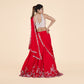 Dark Pink Drape Ghagra Set