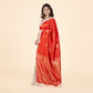 Regal Red & Gold Saree with Unstitch Blouse