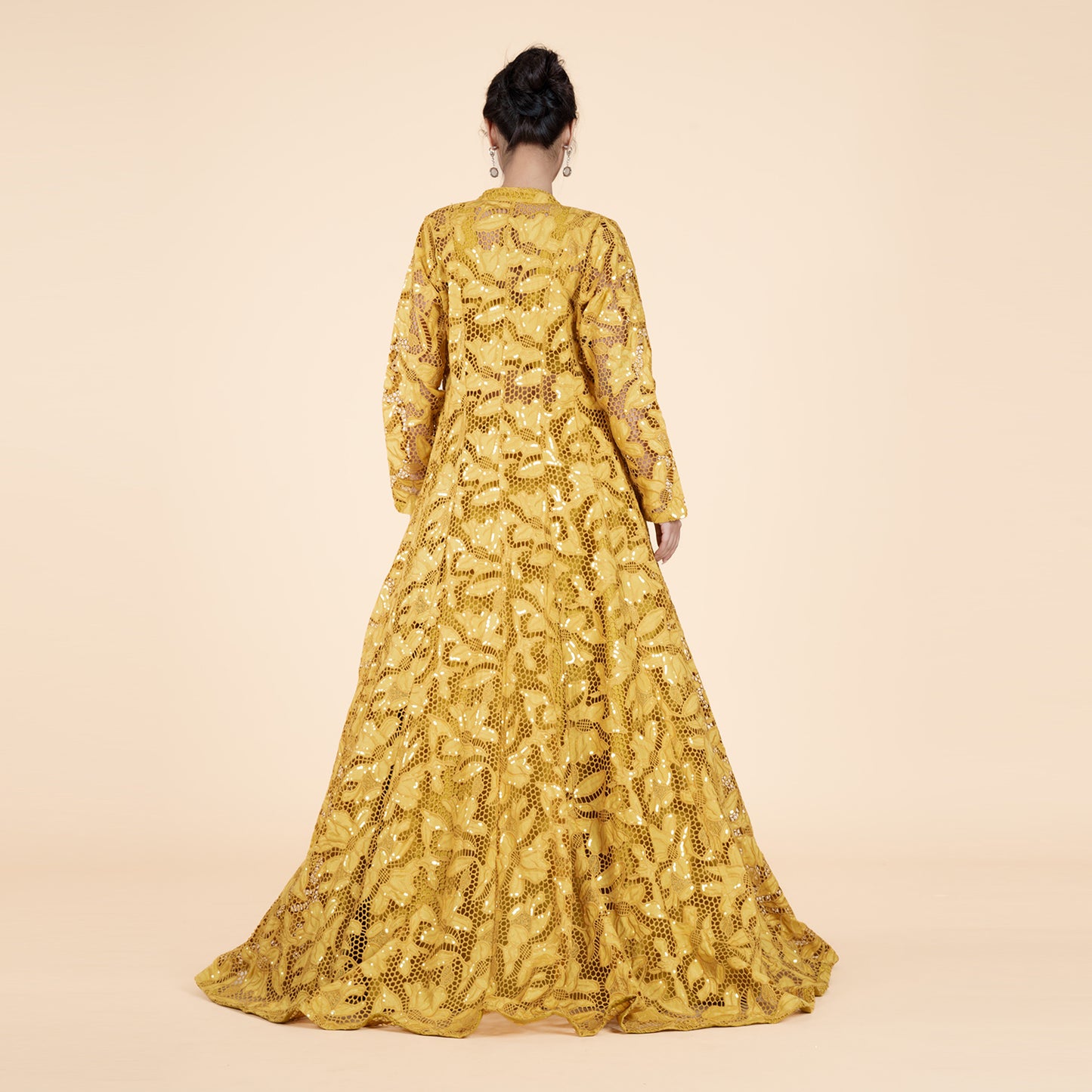 Yellow Silk Ghagra Set