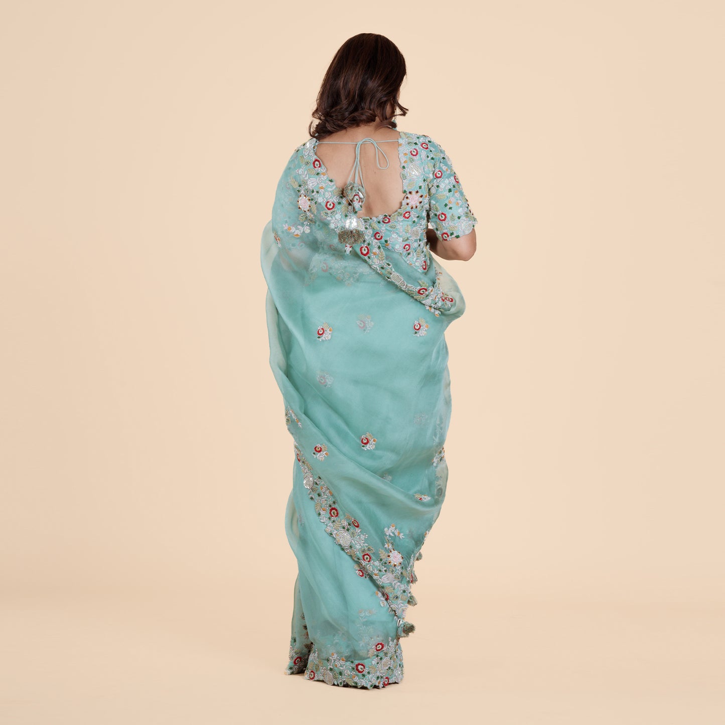 Aquamarine Dream Saree