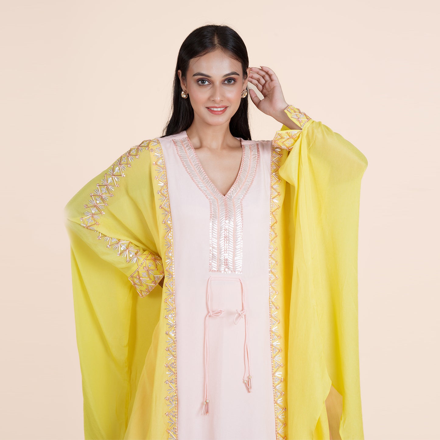 Dazzling Cutdana & Sequence Kurta with Full Sleeves