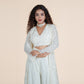 Pearl Elegance Blouse & Shrug Set with Sequence Detailing