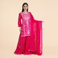 Royal Zari Kurti with Georgette Sharara & Dupatta