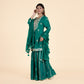 Emerald Elegance Green Sharara Set