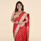 Red & Gold Saree with Gold Thread and Moti Work