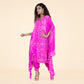 Regal Bandhej Kurta with Mukaish Work & Georgette Pants