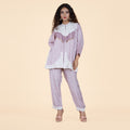 Soft Lilac Embroidered Co-ord Set