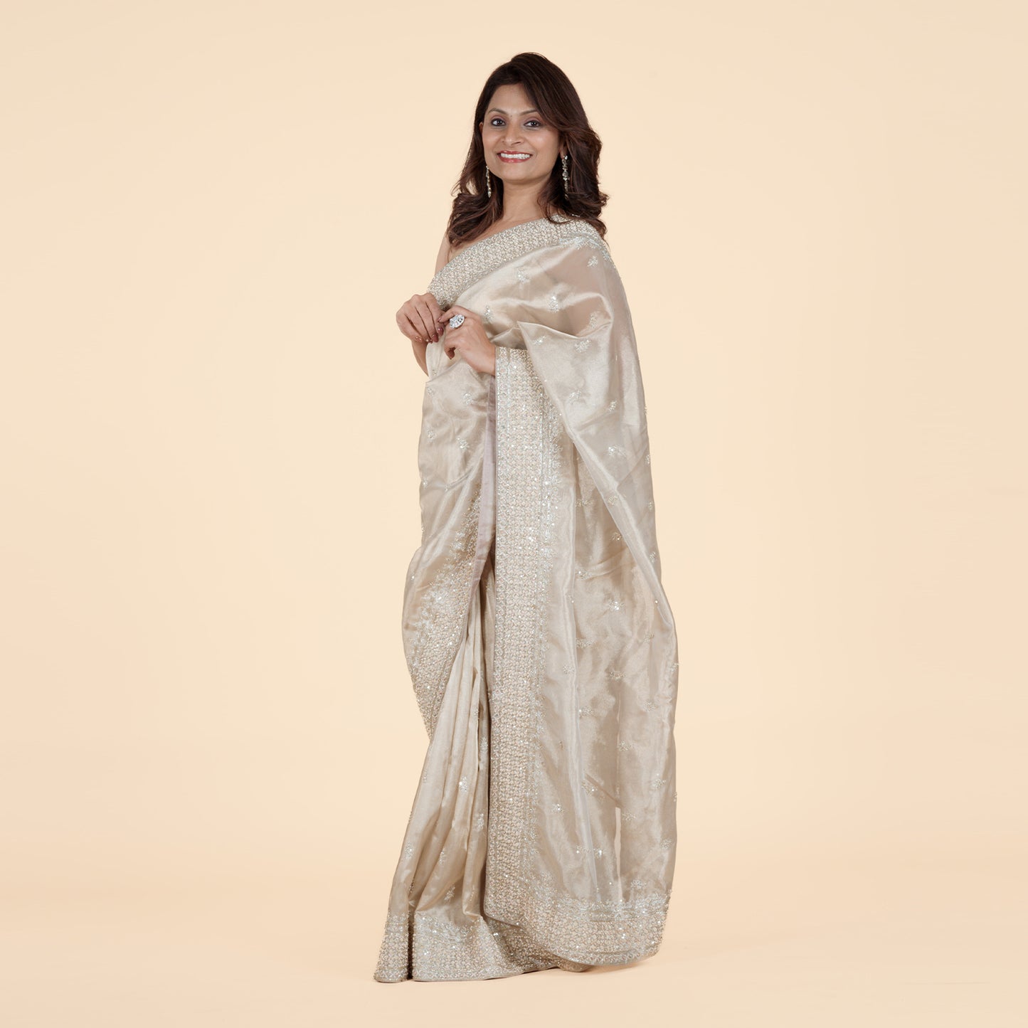 Gold Tissue Saree