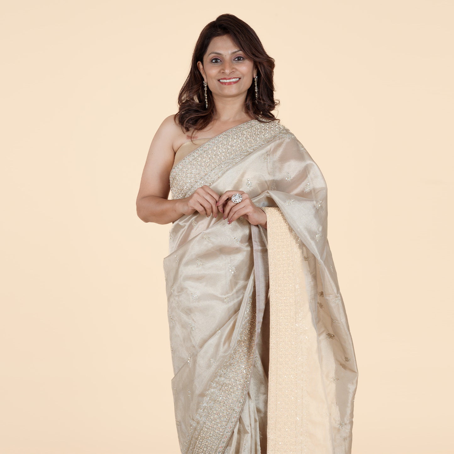 Gold Tissue Saree