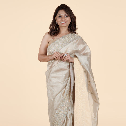 Gold Tissue Saree