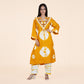 Mustard Summer Silk Lurex Co-Ord Set