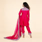 Glamorous Pink Top Set with Pearl, Zar & Thread Work Dupatta