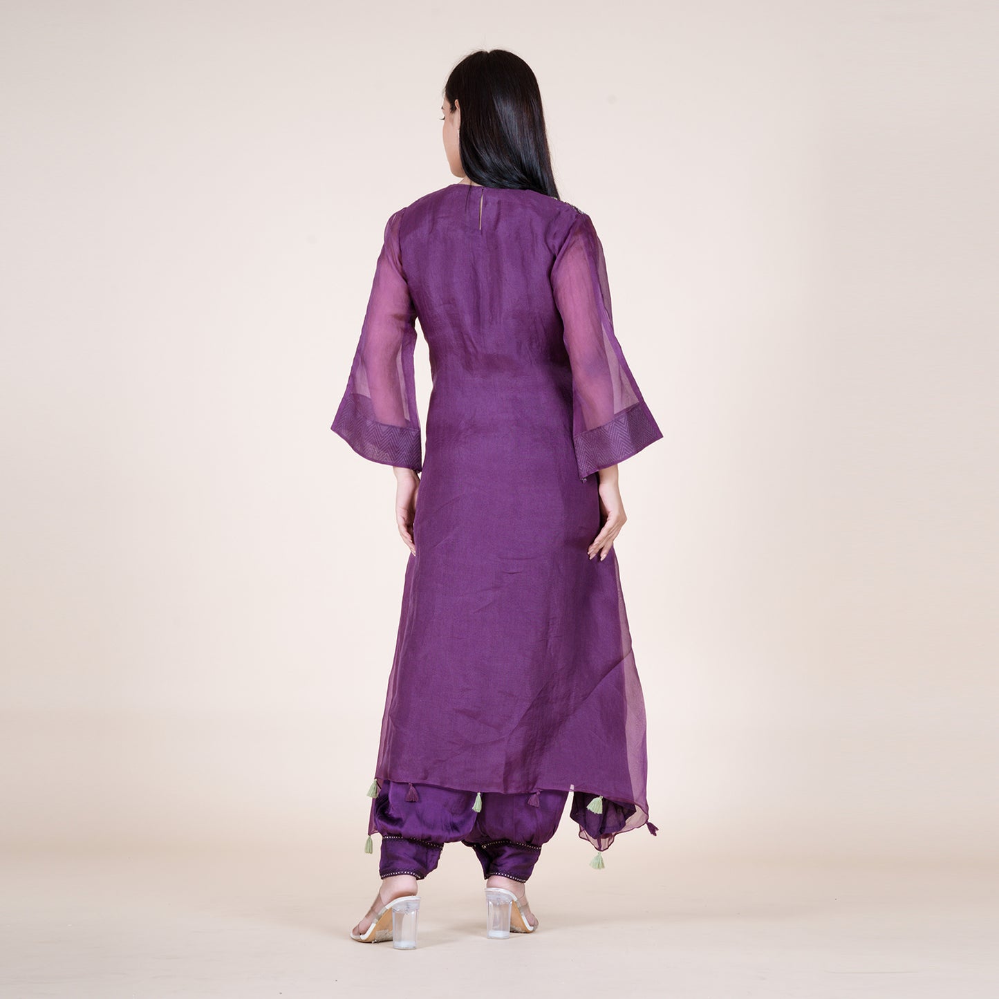 Purple Passion Kruti Ensemble with Cutdana Charm