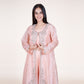 Luminous Zari & Thread Embellished Chiffon Palazzo Set with Organza Shrug