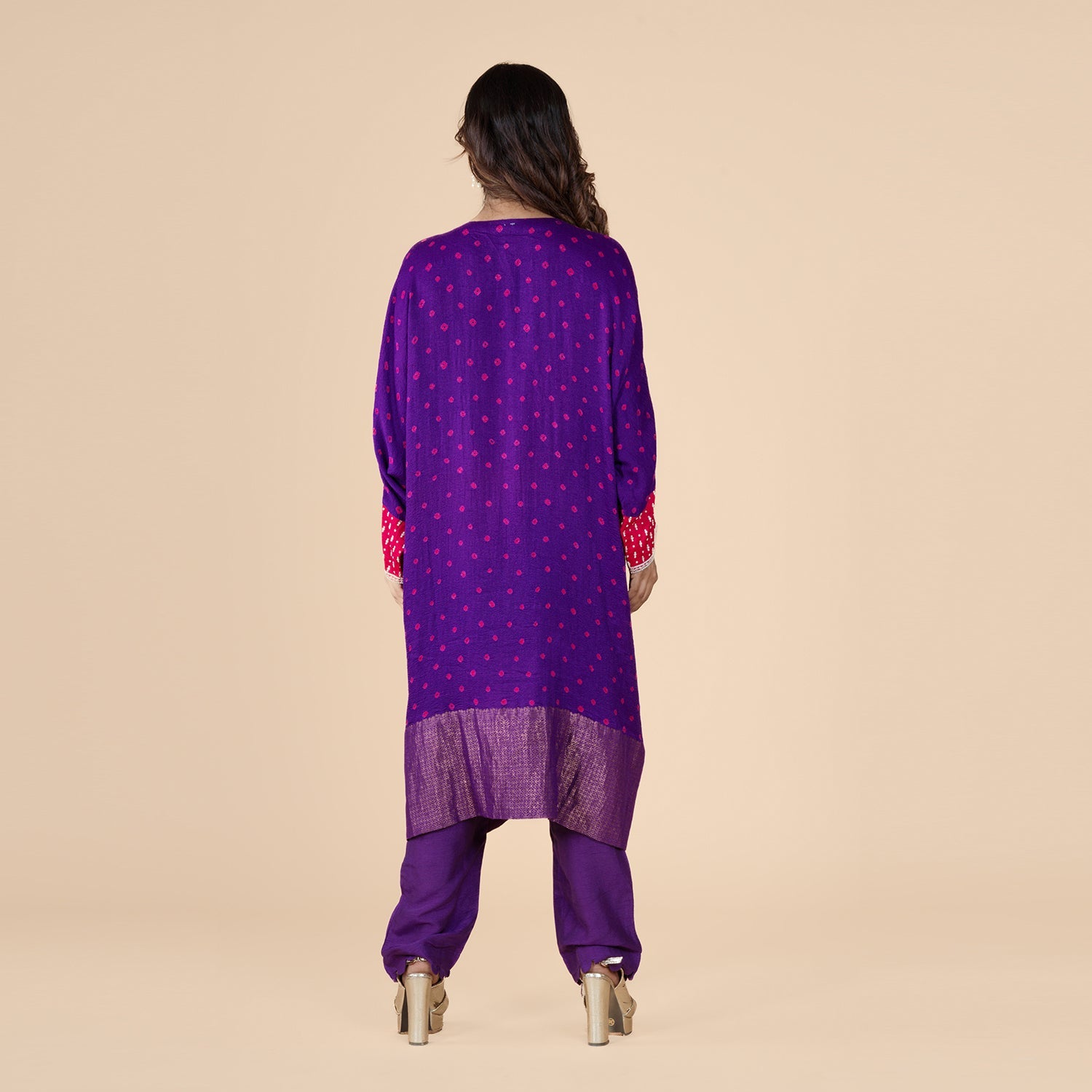 Purple Embroidered Co-Ord Set