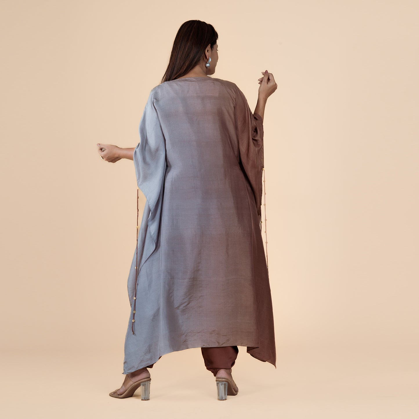 Artisan Threadwork Blouse & Handcrafted Kaftan