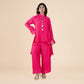 Pink Cotton Silk Lurex Co-Ord Set