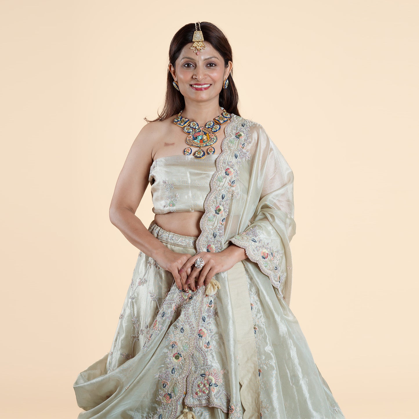 Pista Green Ghagra