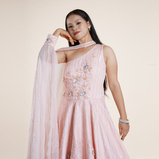 Rose Petal Goddess Gown