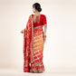 Red & Gold Saree with Cutdana Work