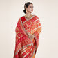 Red & Gold Saree with Cutdana Work