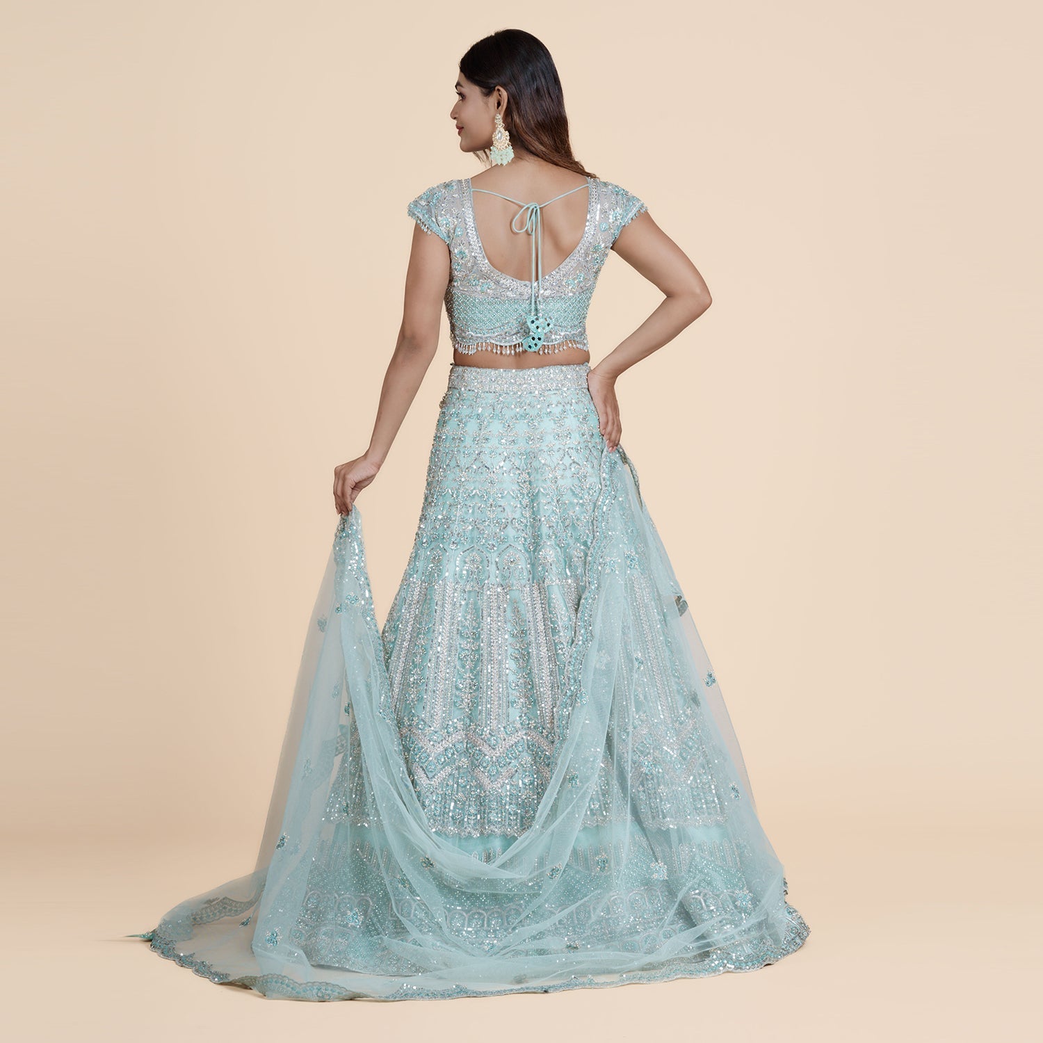 Pulse & Sequence Ruffle Gown