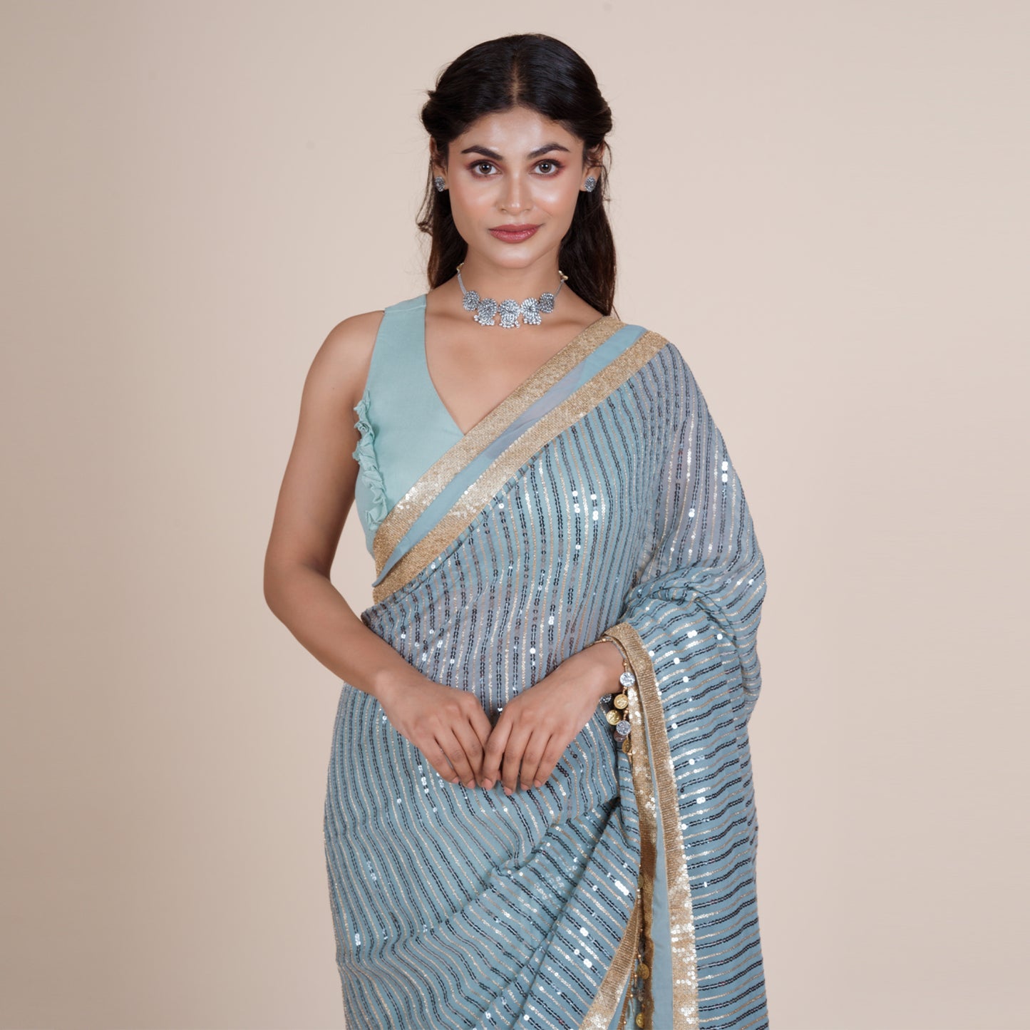 Ready to Wear Saree with Padded Blouse