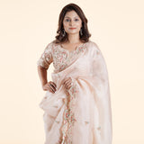 Peach Blossom Saree